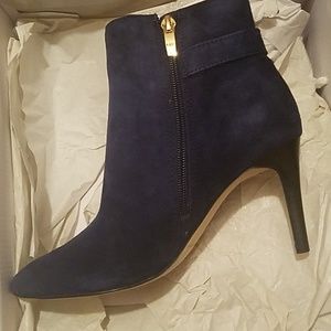 Brand new suede cobalt blue ankle boots